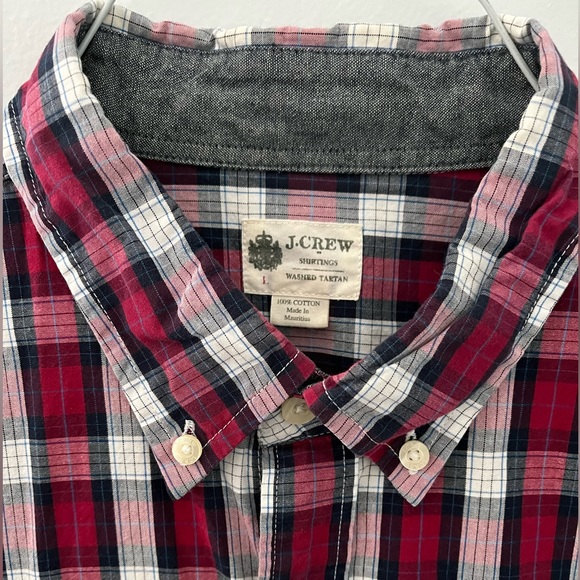 J Crew Factory Button Down Collared Shirt Sz L - Picture 2 of 8